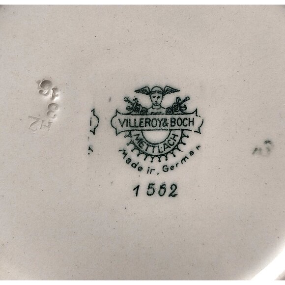 Vtg 10" Rimmed Soup Bowl Villeroy & Boch Mettlach Germany Allegretto 1562 - Picture 5 of 5